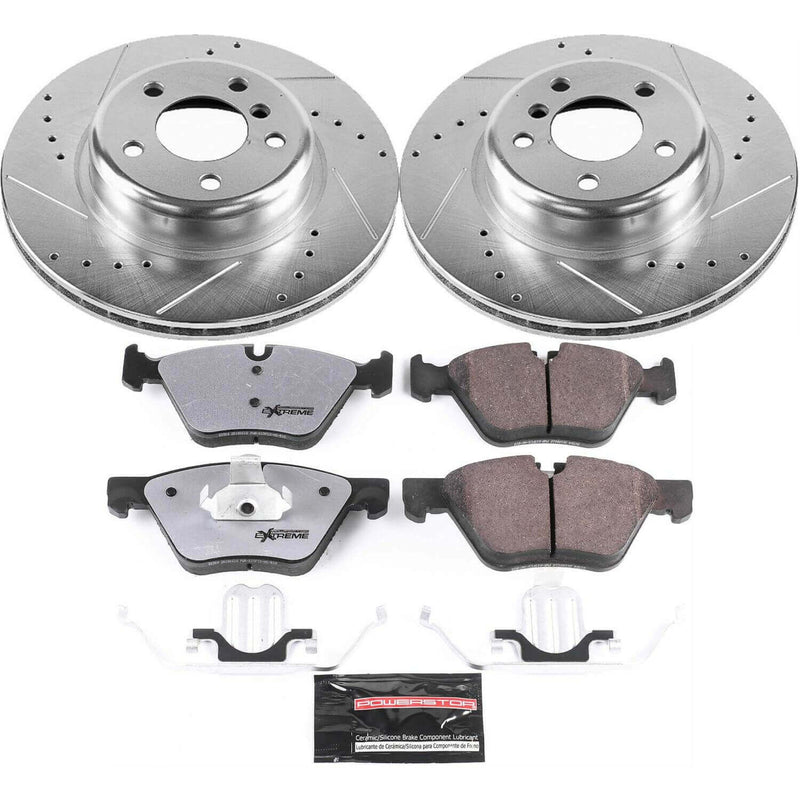 Power Stop K6032-26 Z26 Street Warrior 1-Click Front Brake Kit for 2011-2016 BMW 528I product image