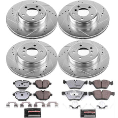 Power Stop K6033-26 Z26 Street Warrior 1-Click Front And Rear Brake Kit for 2011-2016 BMW 528I product image
