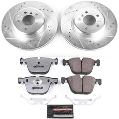 Power Stop K6035-26 Z26 Street Warrior 1-Click Rear Brake Kit for 2010-2017 BMW 535I product image