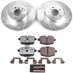 Power Stop K6037-26 Z26 Street Warrior 1-Click Rear Brake Kit for 2011-2019 BMW 550I product image