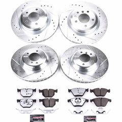 Power Stop K6057-26 - Z26 Street Warrior 1-Click Front And Rear Brake Kit vehicle fitment brake part
