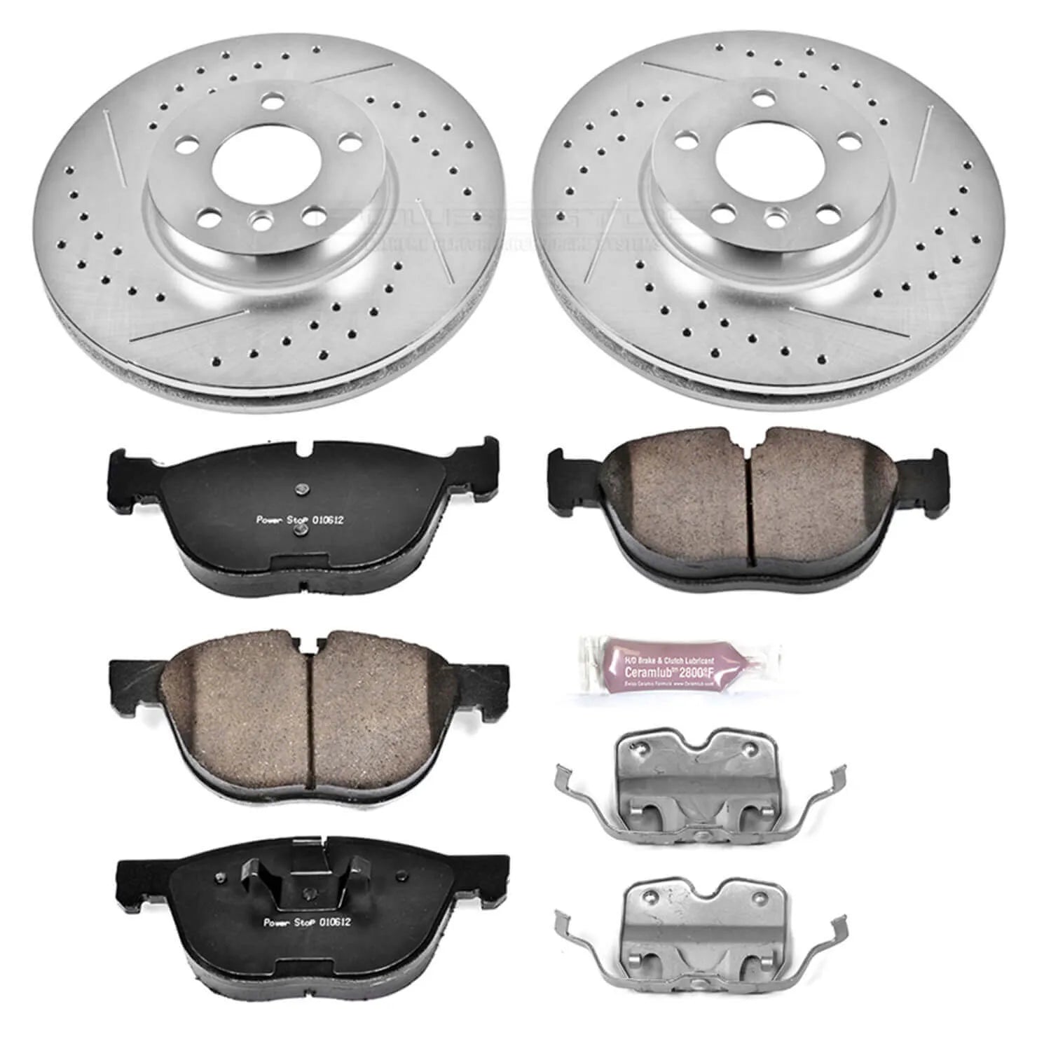 Power Stop K6064 - Z23 Evolution Sport Performance 1-Click Brake Kit (Front)