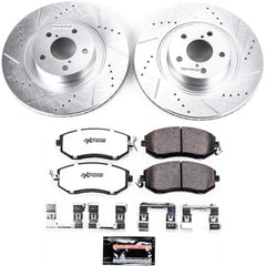 Power Stop K6082-26 Z26 Street Warrior 1-Click Front Brake Kit for 2011-2024 Scion Fr-S product image