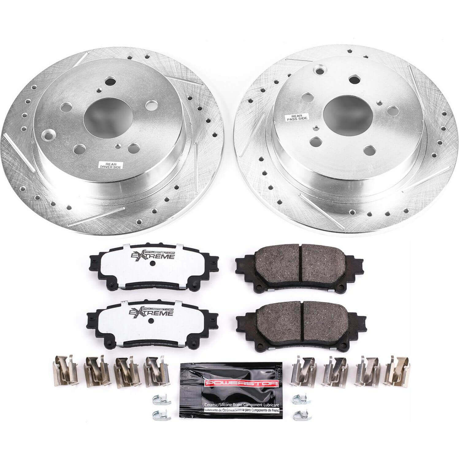 Power Stop K6099-36 Z36 Severe-Duty Truck And Tow 1-Click Rear Brake Kit for 2012-2019 Toyota Mirai product image