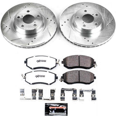 Power Stop K6111-26 Z26 Street Warrior 1-Click Front Brake Kit for 2011-2016 Subaru Brz product image