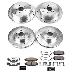 Power Stop K6112-26 Z26 Street Warrior 1-Click Front And Rear Brake Kit for 2011-2016 Subaru Brz product image