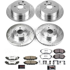 Power Stop K6113-26 Z26 Street Warrior 1-Click Front And Rear Brake Kit for 2012-2016 Subaru Impreza product image