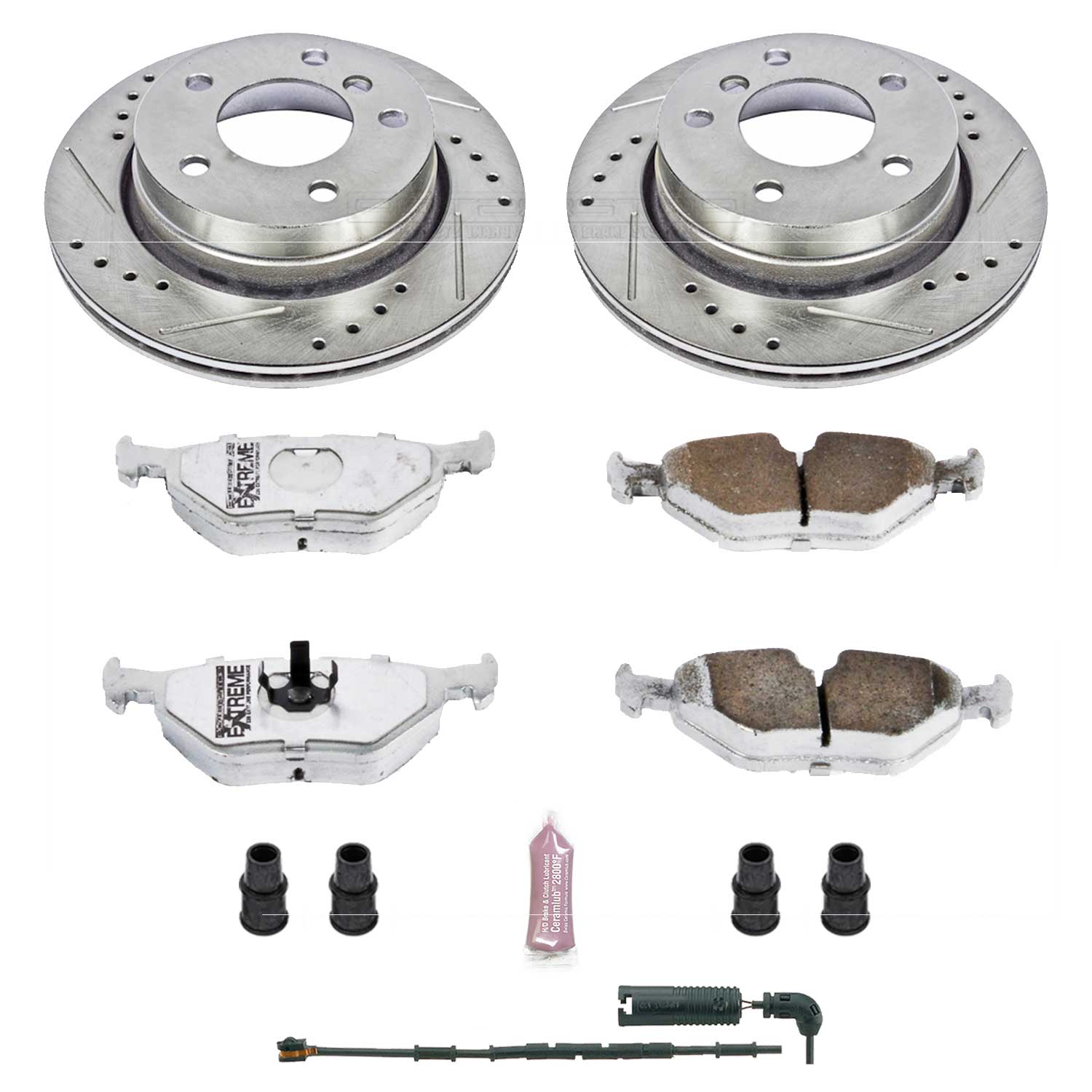 Power Stop K613-26 Z26 Extreme Street Warrior 1-Click Brake Kit (Rear) for 1999-2000 BMW 323CI Coupe (2 Door) product image