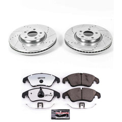 Power Stop K6133-26 Z26 Street Warrior 1-Click Front Brake Kit for 2011-2017 Audi A4 product image