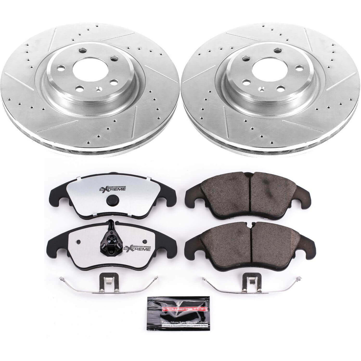Power Stop K6140-26 Z26 Street Warrior 1-Click Front Brake Kit for 2012-2017 Audi A6 product image