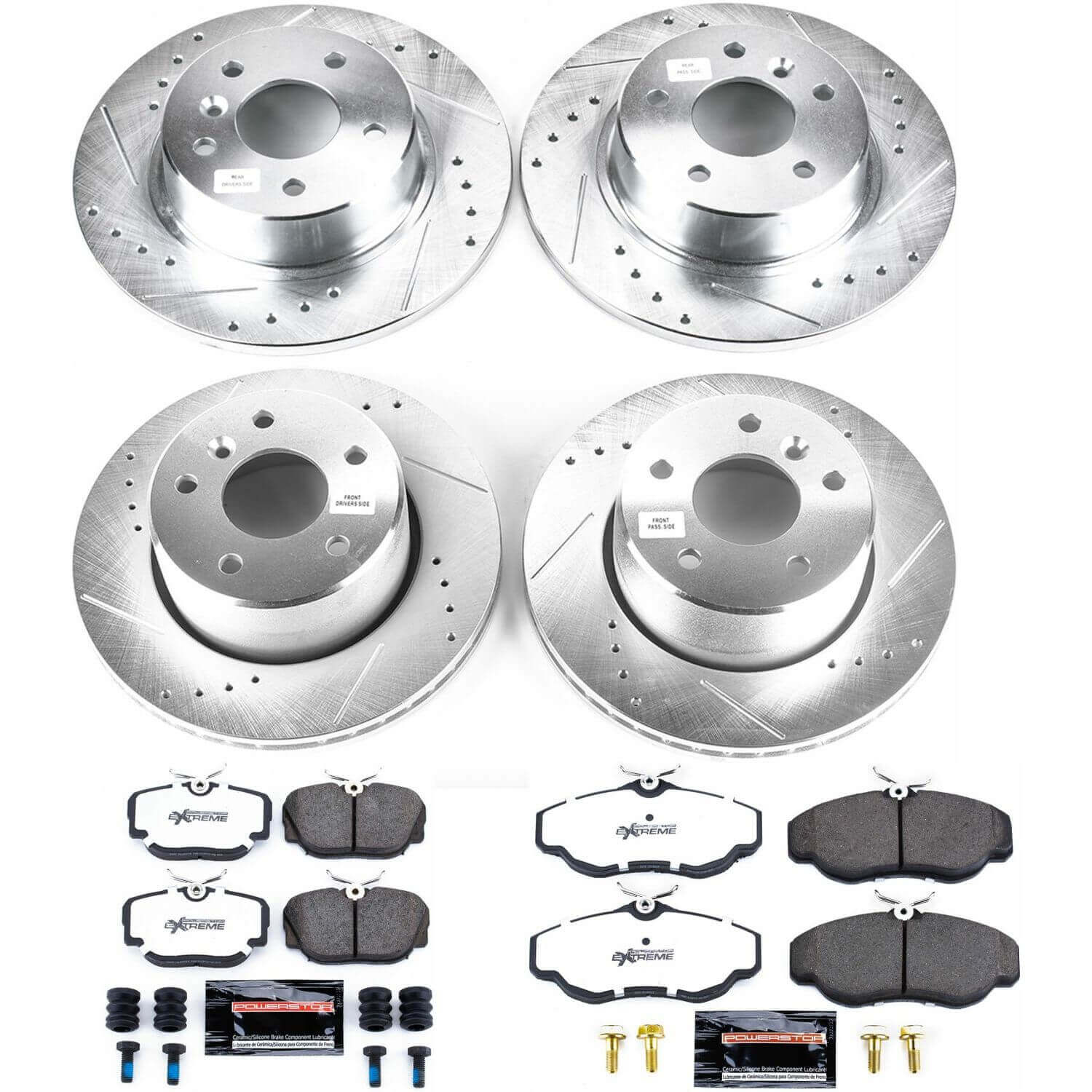 Power Stop K6153-36 Z36 Severe-Duty Truck And Tow 1-Click Front And Rear Brake Kit for 1999 Land Rover Discovery Series Ii product image