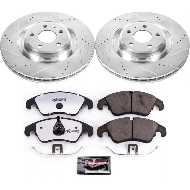Power Stop K6154-26 Z26 Street Warrior 1-Click Front Brake Kit for 2010-2011 Audi S4 product image