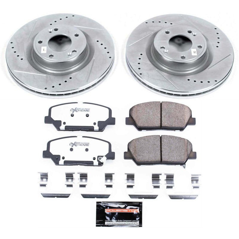 Power Stop K6169-26 - Z26 Street Warrior 1-Click Front Brake Kit vehicle fitment brake part
