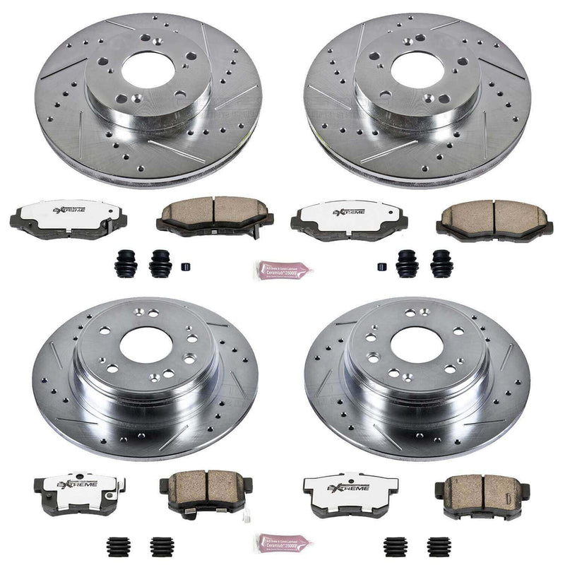 Power Stop K6171-26 - Z26 Extreme Street Warrior 1-Click Brake Kit (Front And Rear) vehicle fitment brake part