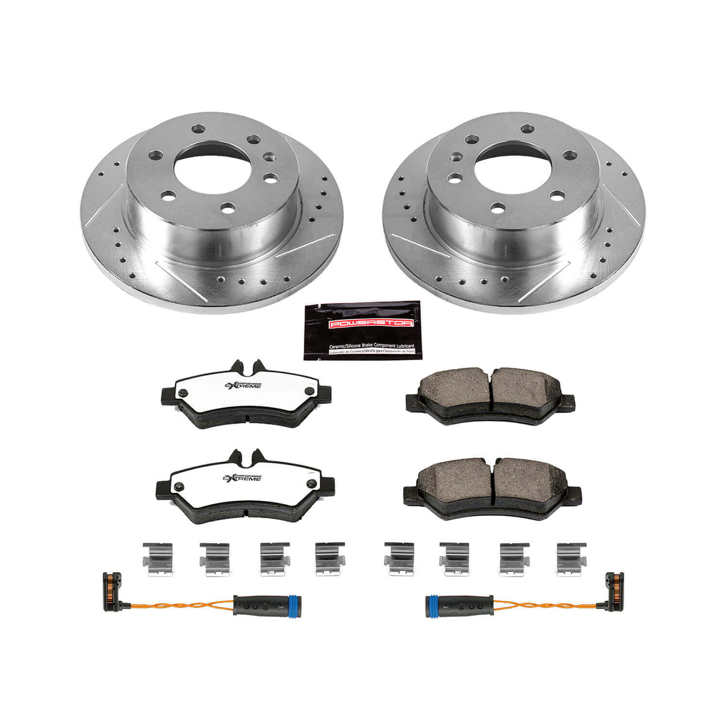 Power Stop K6197-36 Z36 Severe-Duty Truck And Tow 1-Click Drilled And Slotted Rear Brake Kit for 2009-2018 Dodge Sprinter 2500 product image