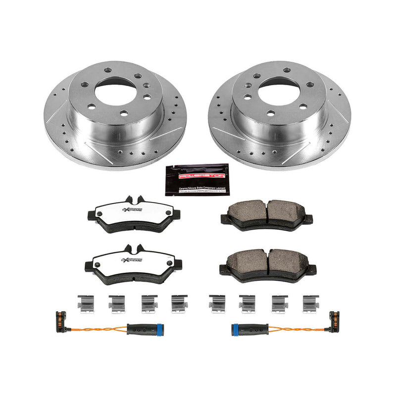 Power Stop K6197-36 Z36 Severe-Duty Truck And Tow 1-Click Drilled And Slotted Rear Brake Kit for 2009-2018 Dodge Sprinter 2500 product image