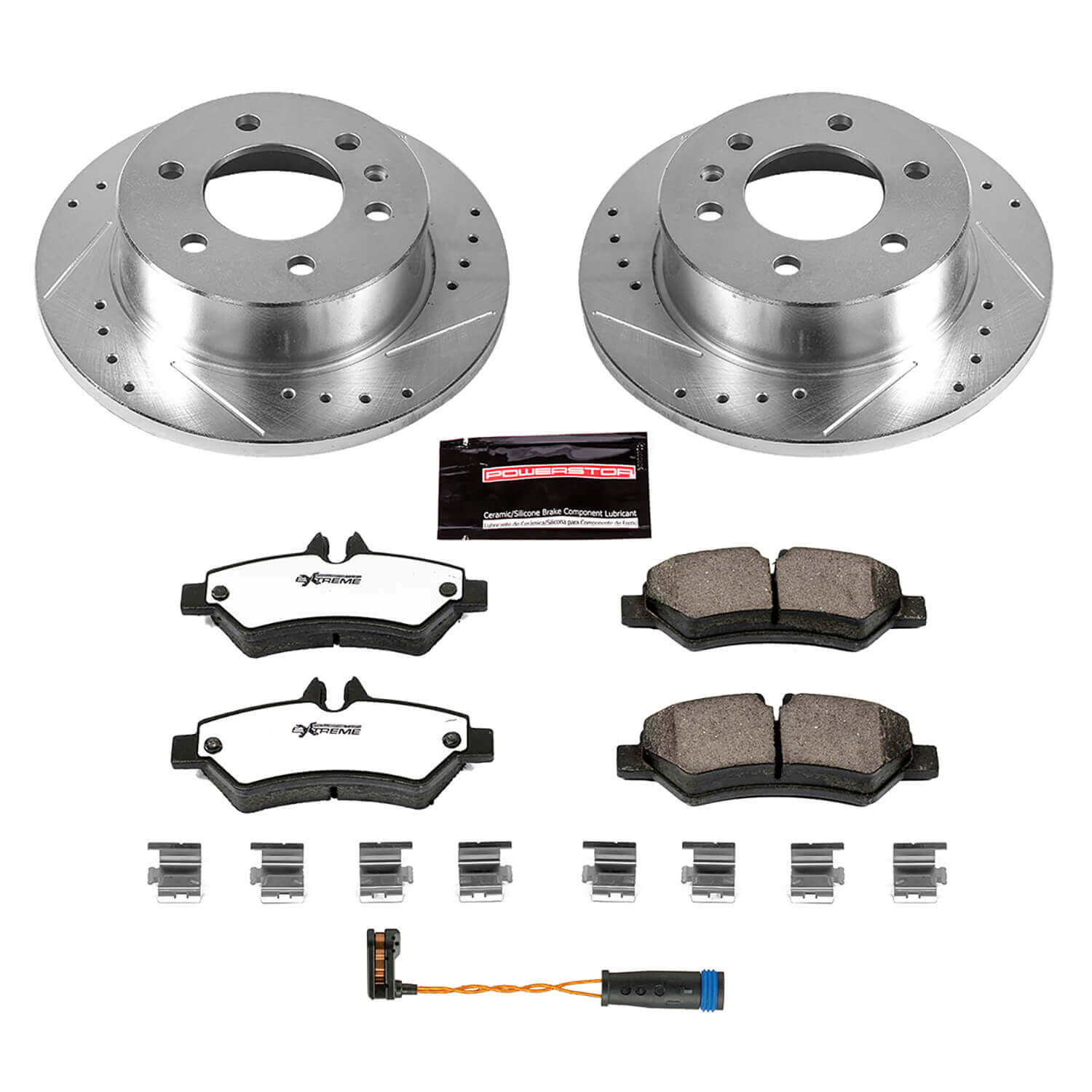 Power Stop K6198-36 Z36 Severe-Duty Truck And Tow 1-Click Drilled And Slotted Rear Brake Kit for 2007-2009 Dodge Sprinter 2500 product image