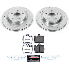 Power Stop K6201-26 Z26 Street Warrior 1-Click Rear Brake Kit for 1999-2003 Mercedes-Benz CL500 product image