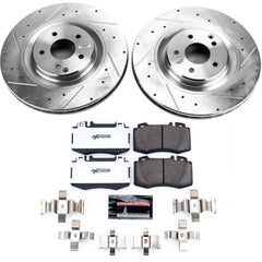 Power Stop K6205-26 Z26 Street Warrior 1-Click Front Brake Kit for 2002-2004 Mercedes-Benz C32 AMG product image
