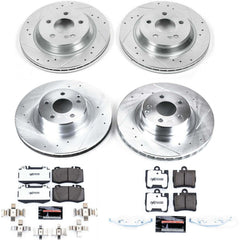 Power Stop K6211-26 Z26 Street Warrior 1-Click Front And Rear Brake Kit for 1999-2003 Mercedes-Benz CL500 product image