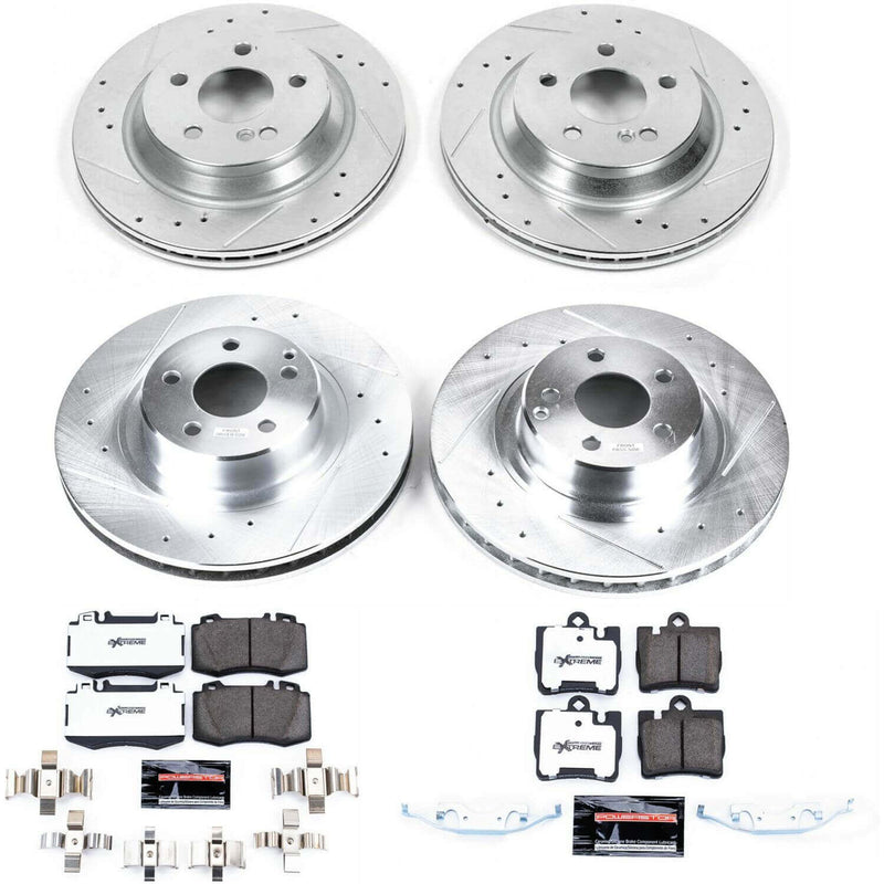 Power Stop K6211-26 Z26 Street Warrior 1-Click Front And Rear Brake Kit for 1999-2003 Mercedes-Benz CL500 product image