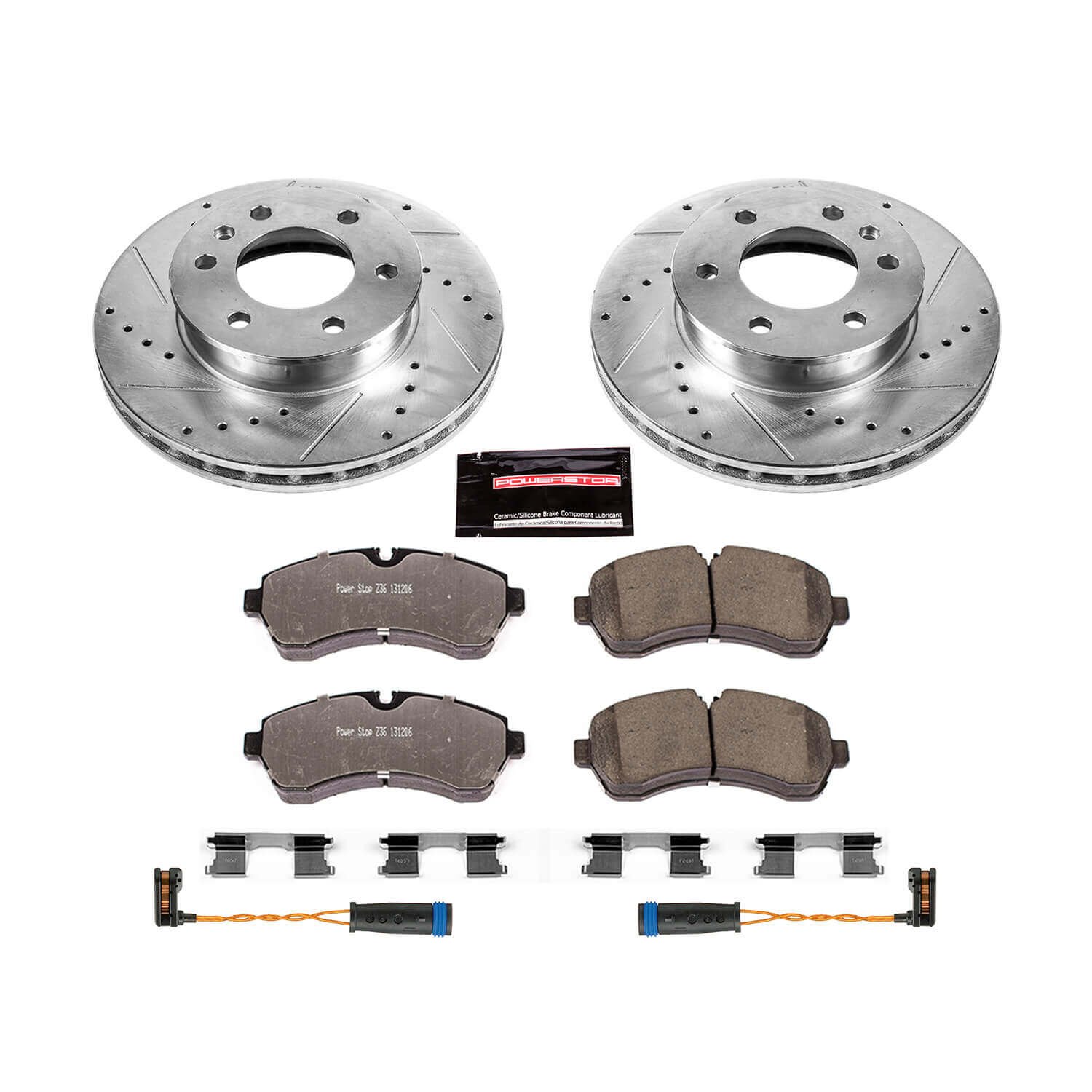 Power Stop K6234-36 Z36 Severe-Duty Truck And Tow 1-Click Drilled And Slotted Front Brake Kit for 2007-2024 Dodge Sprinter 3500 product image