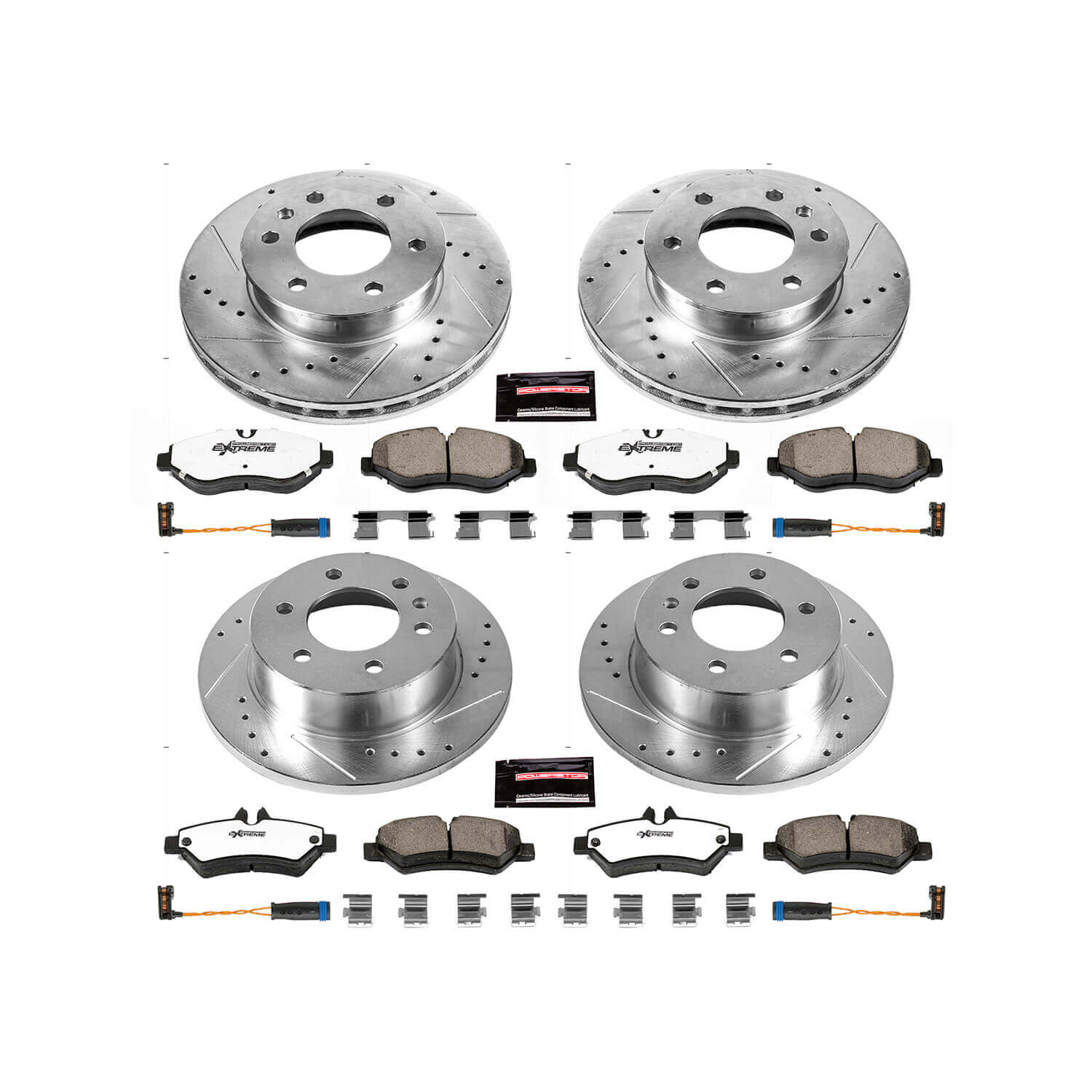Power Stop K6235-36 Z36 Severe-Duty Truck And Tow 1-Click Front And Rear Pad And Rotor Kit for 2009-2018 Dodge Sprinter 2500 product image