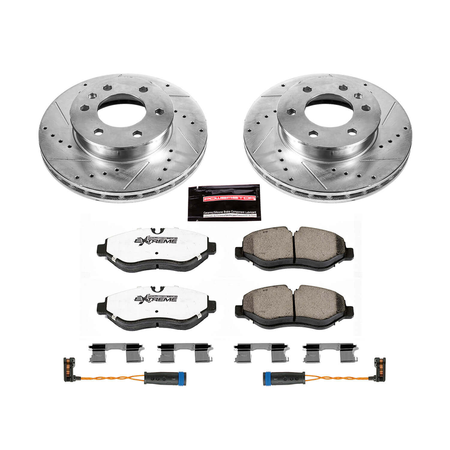 Power Stop K6236-36 Z36 Severe-Duty Truck And Tow 1-Click Drilled And Slotted Front Brake Kit for 2007-2018 Dodge Sprinter 2500 product image