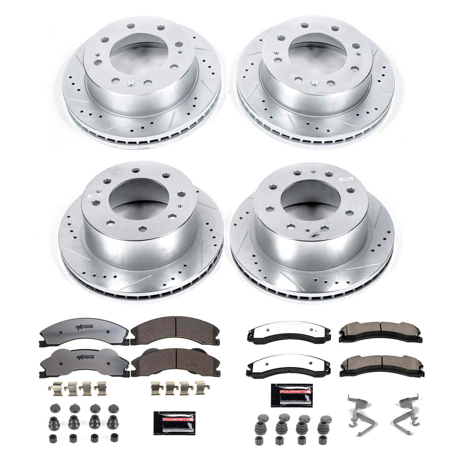 Power Stop K6259-36 Z36 Severe-Duty Truck And Tow 1-Click Brake Kit (Front And Rear) for 2012-2014 Chevrolet Silverado 2500 HD product image