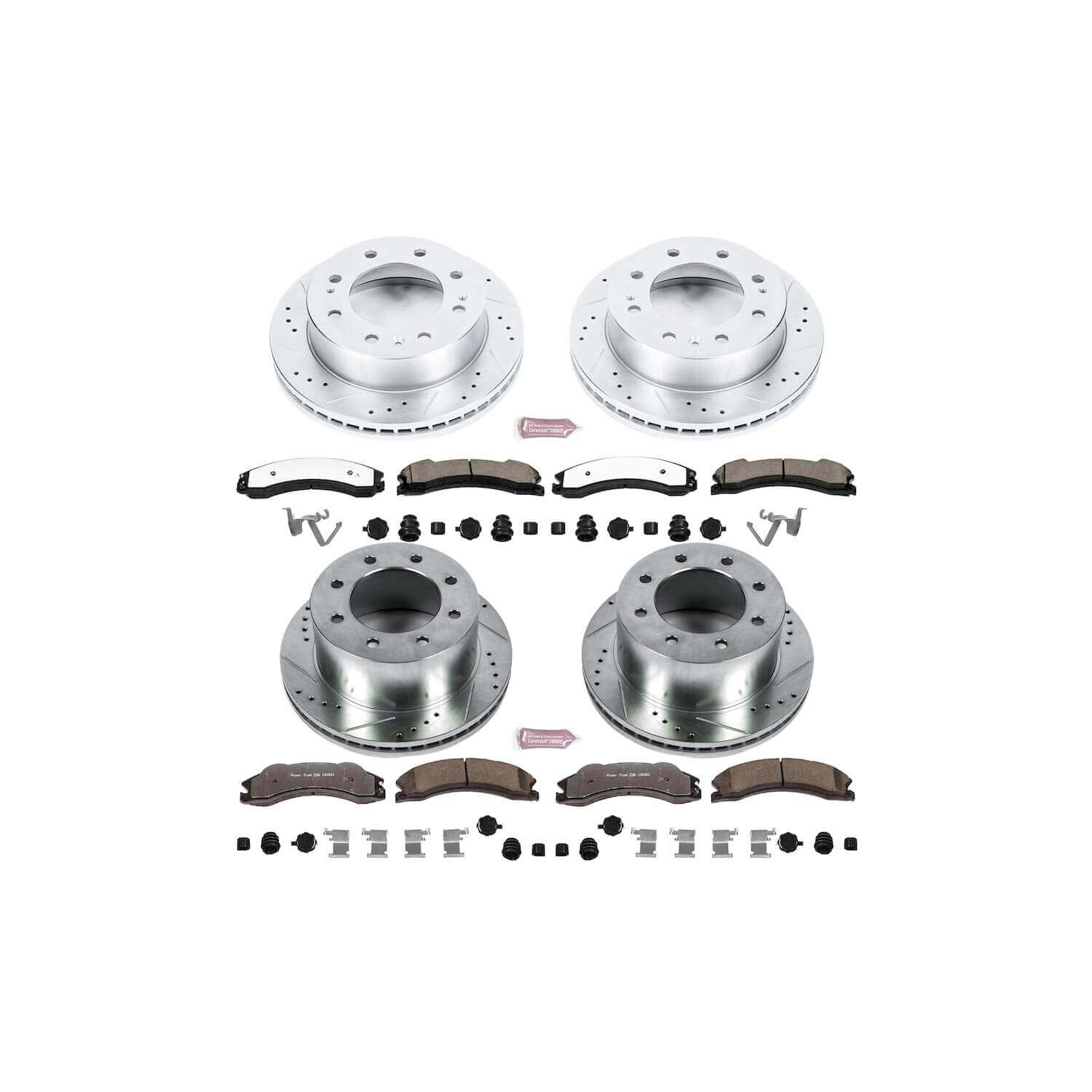 Power Stop K6260-36 Z36 Severe-Duty Truck And Tow 1-Click Brake Kit (Front And Rear) for 2012-2019 Chevrolet Silverado 3500 Hd product image