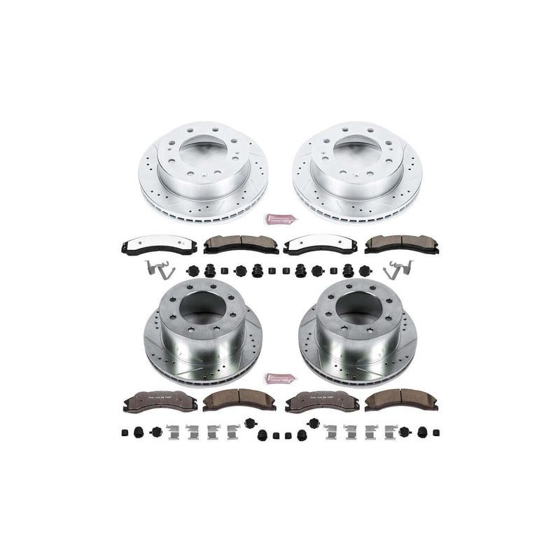 Power Stop K6260-36 Z36 Severe-Duty Truck And Tow 1-Click Brake Kit (Front And Rear) for 2012-2019 Chevrolet Silverado 3500 Hd product image