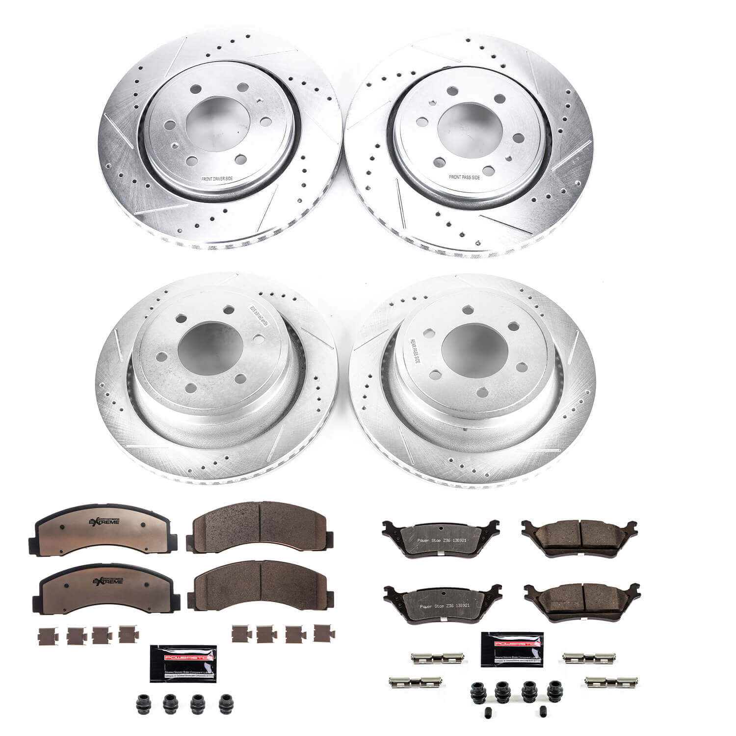 Power Stop K6268-36 Z36 Severe-Duty Truck And Tow 1-Click Brake Kit (Front And Rear) for 2012-2017 Ford F-150 product image