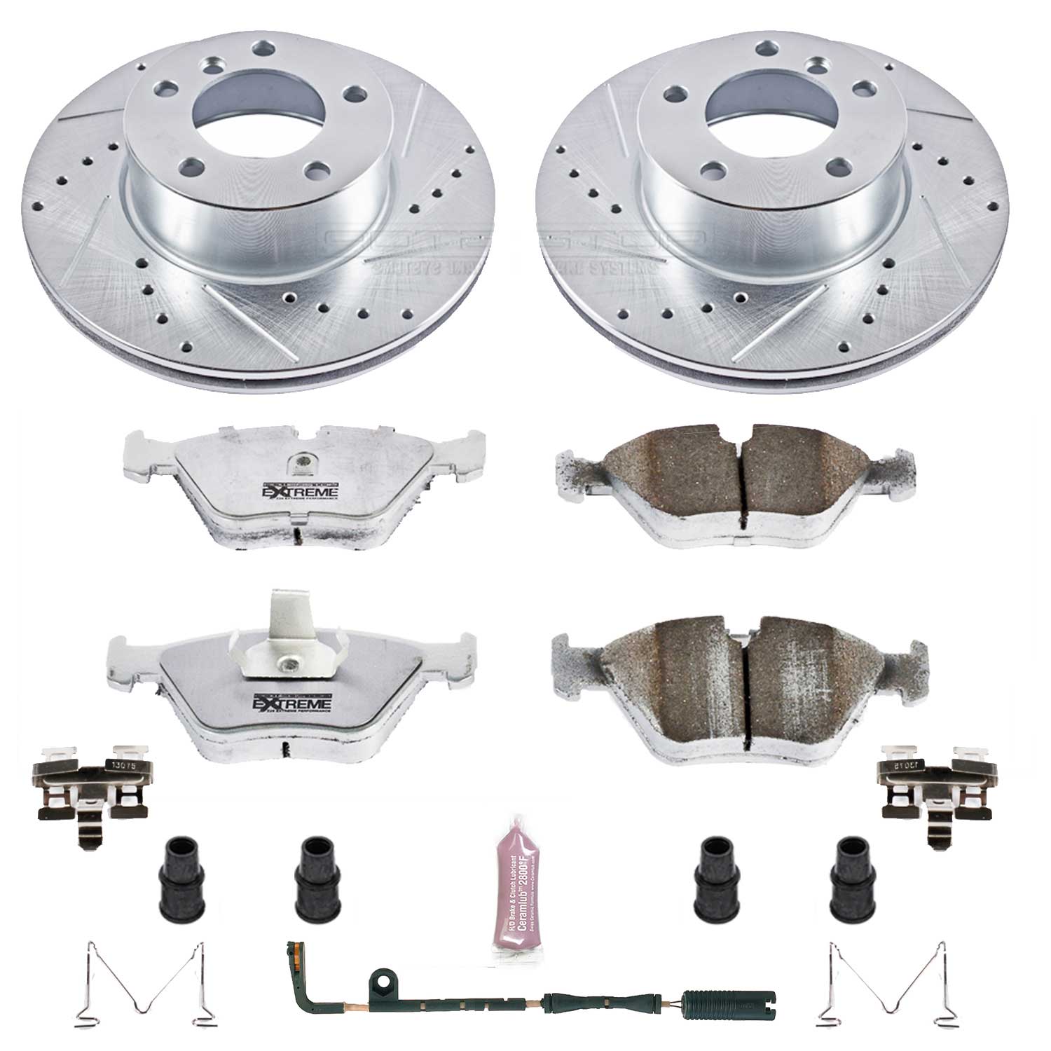 Power Stop K628-26 Z26 Extreme Street Warrior 1-Click Brake Kit (Front) for 1997-2003 BMW 525I product image
