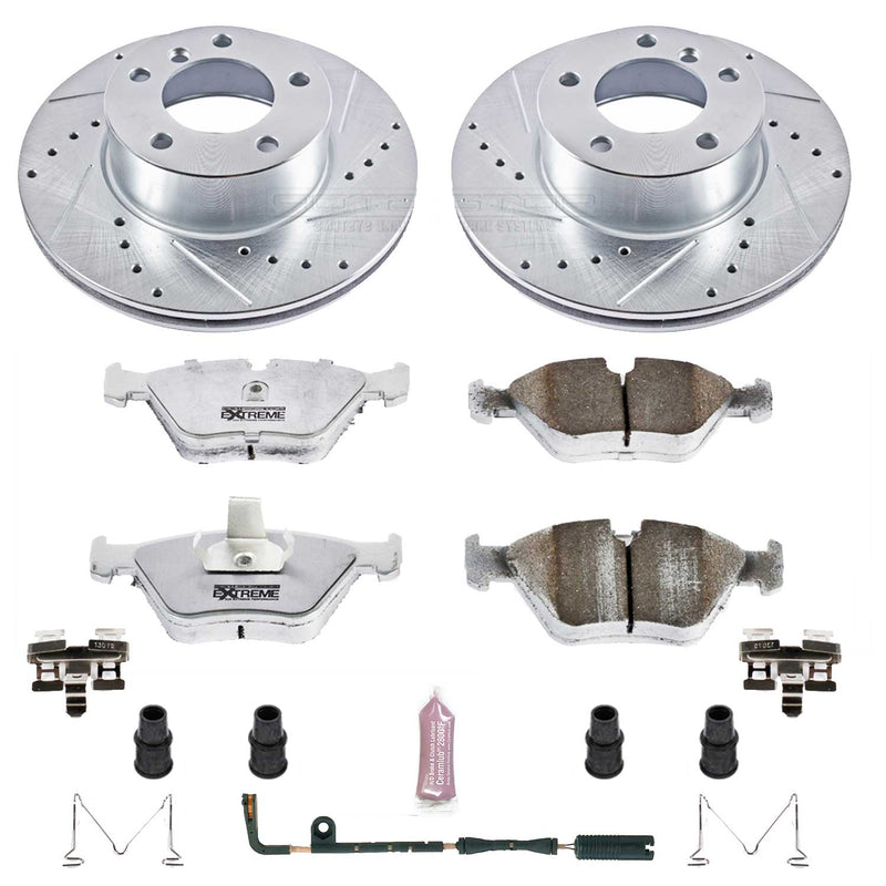 Power Stop K628-26 Z26 Extreme Street Warrior 1-Click Brake Kit (Front) for 1997-2003 BMW 525I product image