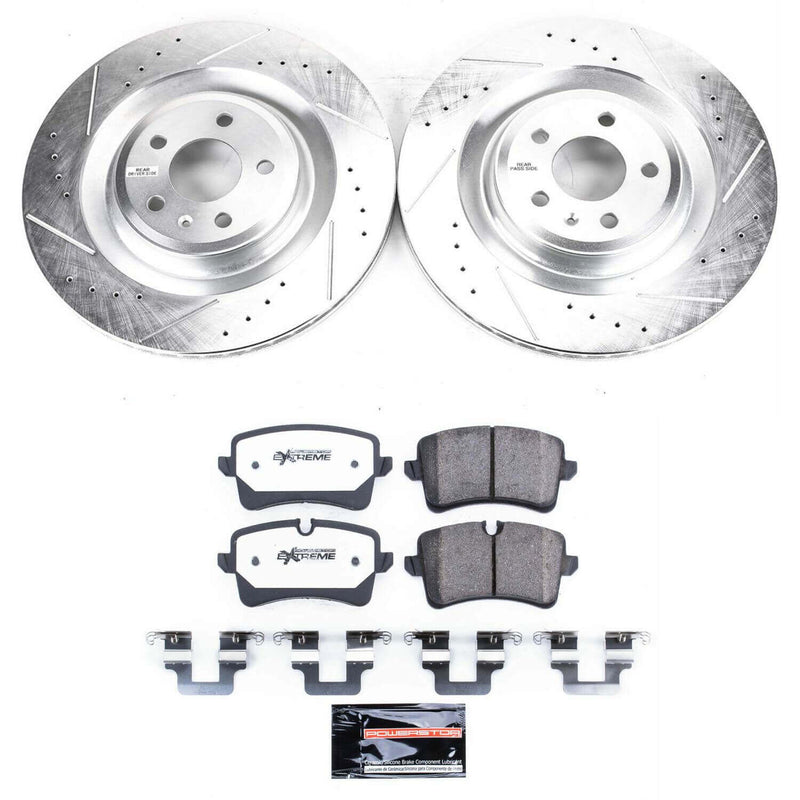 Power Stop K6287-26 Z26 Street Warrior 1-Click Rear Brake Kit for 2013-2018 Audi S6 product image