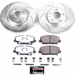 Power Stop K6306-26 Z26 Street Warrior 1-Click Front Brake Kit for 2013-2015 Hyundai Veloster product image