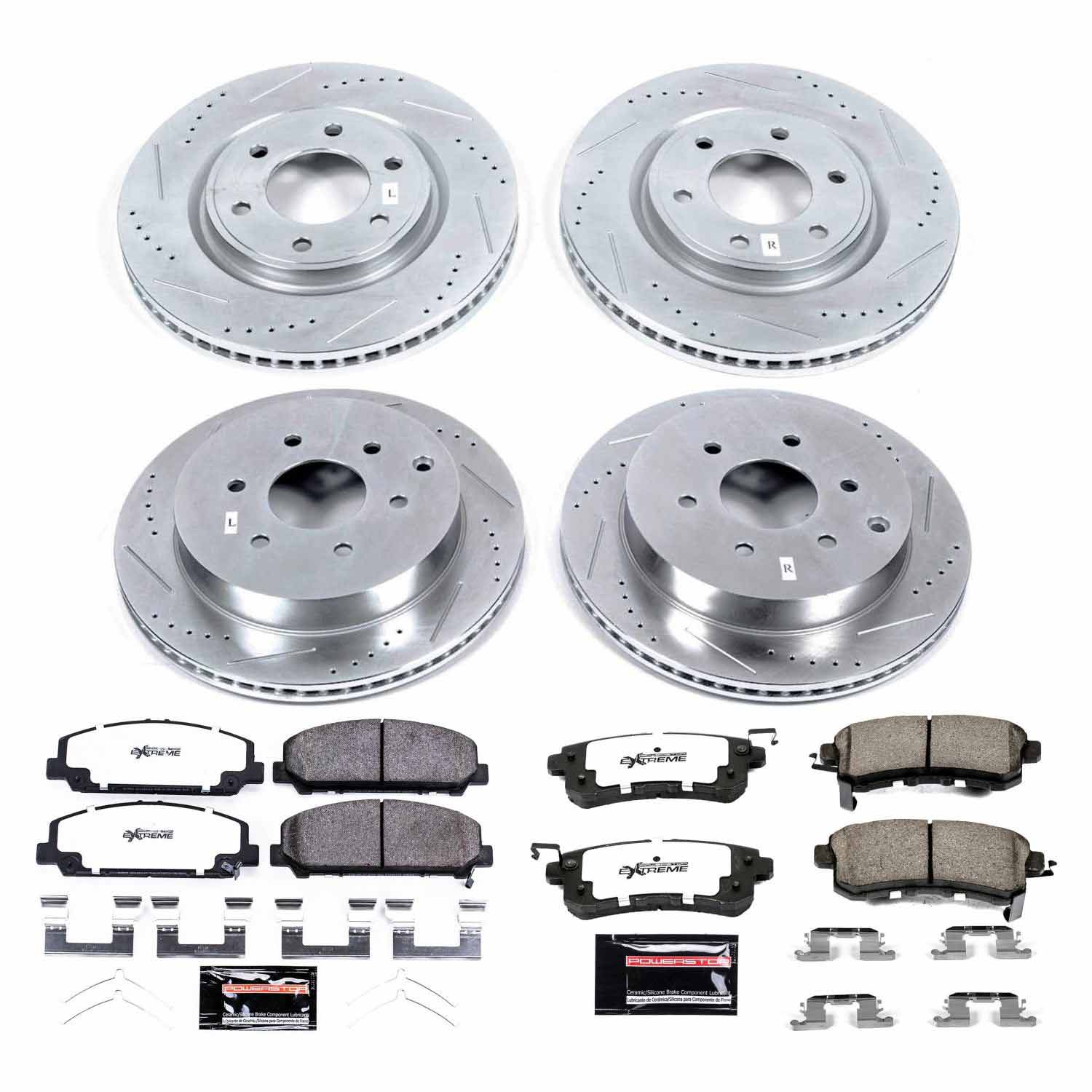 Power Stop K6322-36 Z36 Severe-Duty Truck And Tow 1-Click Front And Rear Brake Kit for 2011-2013 Infiniti QX56 product image