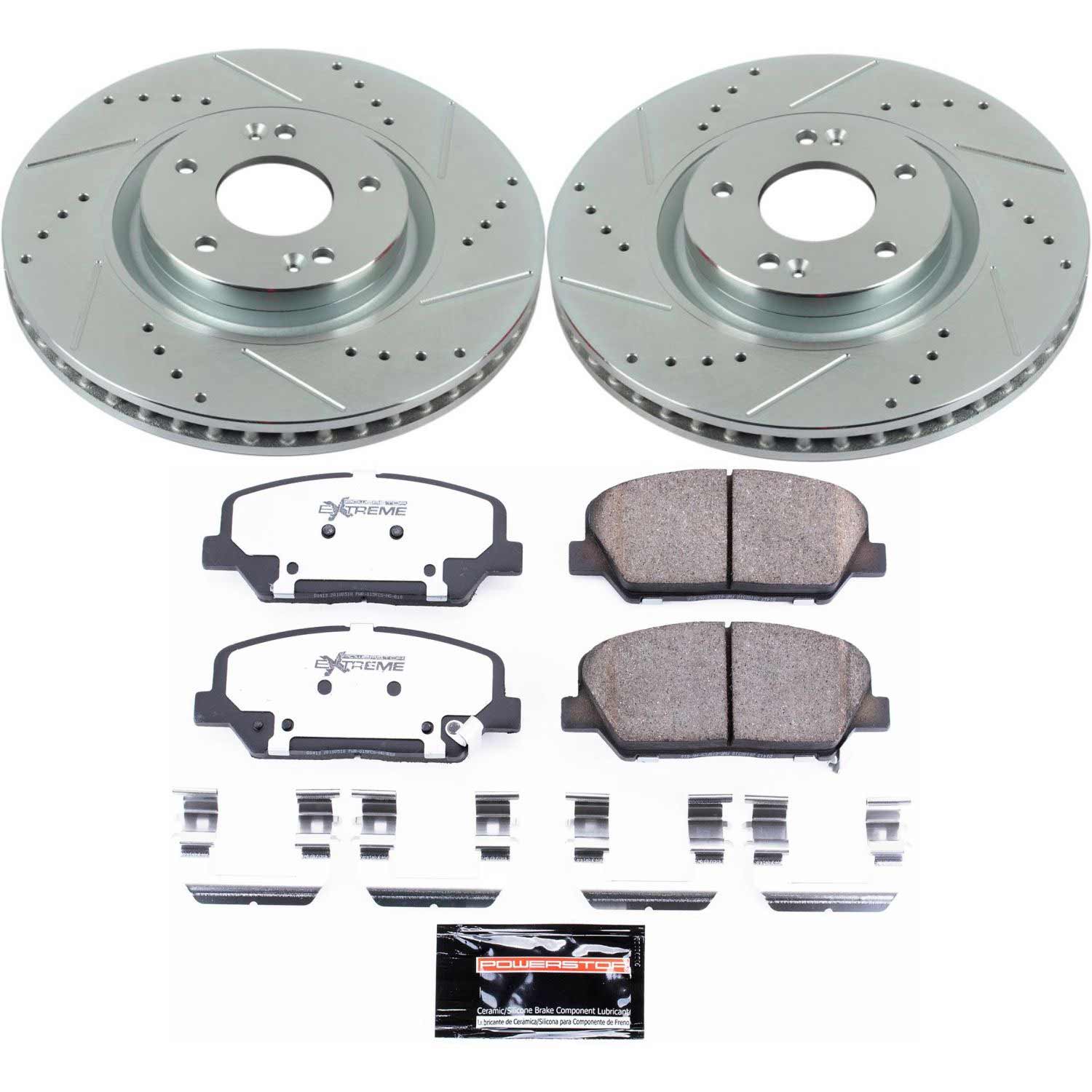 Power Stop K6324-26 - Z26 Street Warrior 1-Click Front Brake Kit vehicle fitment brake part