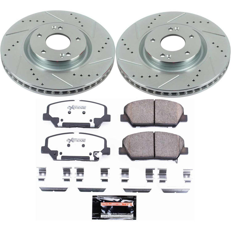 Power Stop K6324-26 - Z26 Street Warrior 1-Click Front Brake Kit vehicle fitment brake part