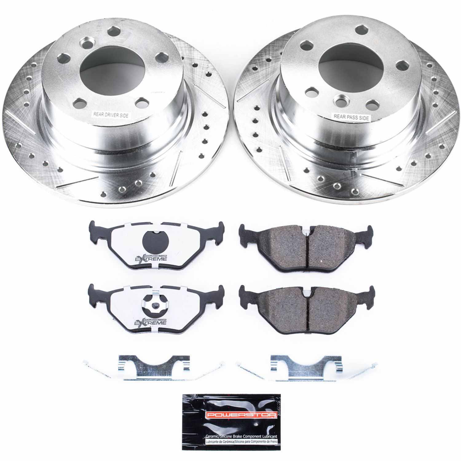 Power Stop K633-26 Z26 Extreme Street Warrior 1-Click Brake Kit (Rear) for 1996-2002 BMW Z3 product image