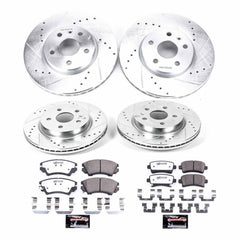 Power Stop K6330-26 Z26 Street Warrior 1-Click Front And Rear Brake Kit for 2010-2011 Saab 9-5. product image