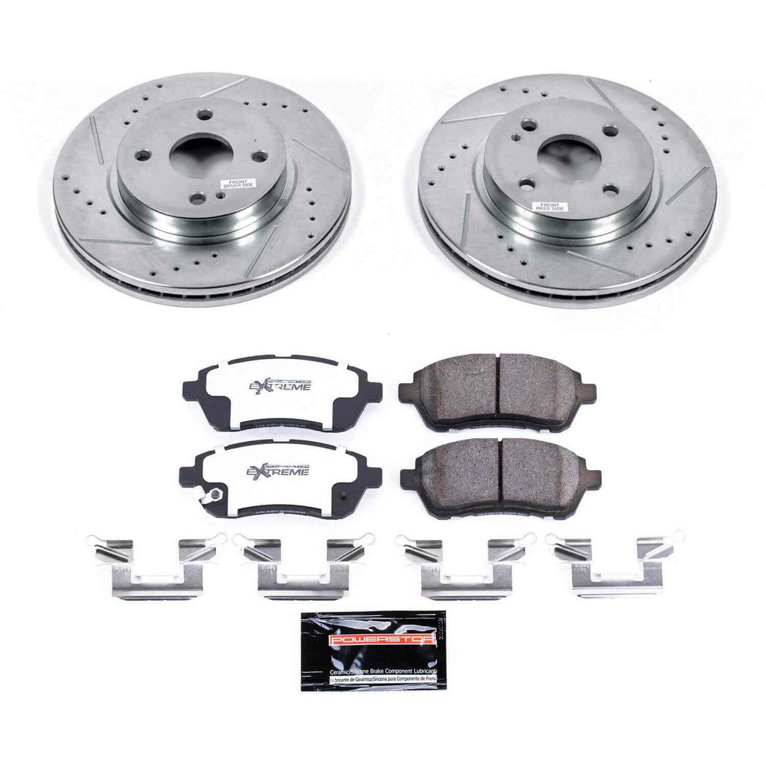 Power Stop K6344-26 Z26 Street Warrior 1-Click Front Brake Kit for 2011-2014 Mazda 2 product image