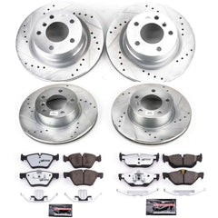 Power Stop K6347-26 Z26 Street Warrior 1-Click Front And Rear Brake Kit for 2010-2013 BMW 128I product image