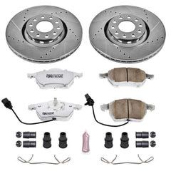 Power Stop K636-26 Z26 Extreme Street Warrior 1-Click Brake Kit (Front) for 1998-2006 Audi A4 product image