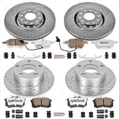 Power Stop K637-26 Z26 Extreme Street Warrior 1-Click Brake Kit (Front And Rear) for 1998-2004 Audi A6 product image