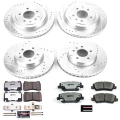 Power Stop K6390-26 Z26 Street Warrior 1-Click Front And Rear Brake Kit for 2013-2015 Cadillac Ats product image