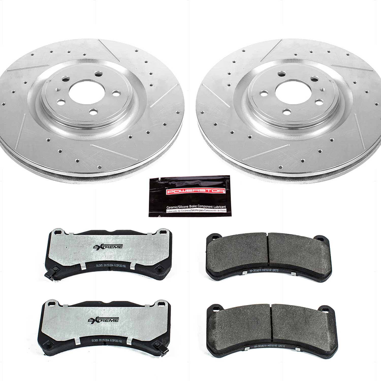 Power Stop K6400-26 Z26 Extreme Street Warrior 1-Click Brake Kit (Front) for 2013-2014 Ford Mustang Shelby GT500 product image