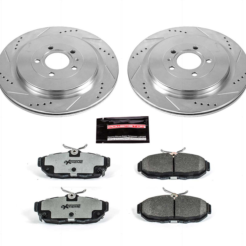 Power Stop K6402-26 Z26 Extreme Street Warrior 1-Click Brake Kit (Rear) for 2013-2014 Ford Mustang Shelby GT500 product image