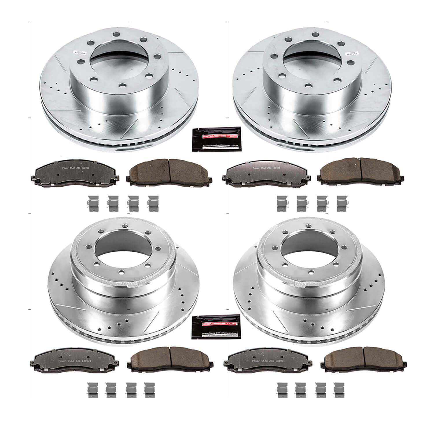 Power Stop K6404-36 Z36 Severe-Duty Truck And Tow 1-Click Front And Rear Brake Kit for 2013-2022 Ford F-350 Super Duty 4 Wheel Drive product image