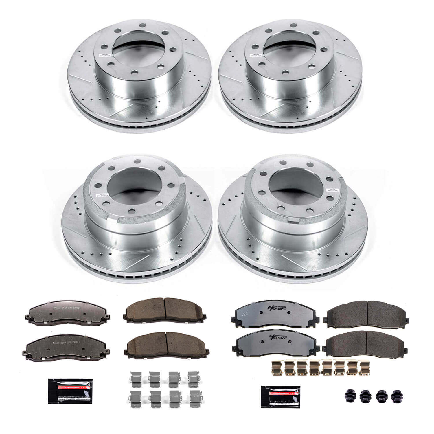Power Stop K6405-36 Z36 Severe-Duty Truck And Tow 1-Click Brake Kit (Front And Rear) for 2012 Ford F-250 Super Duty 4 Wheel Drive product image